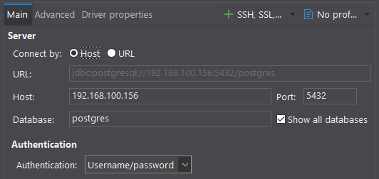 Koneksi PostgreSQL