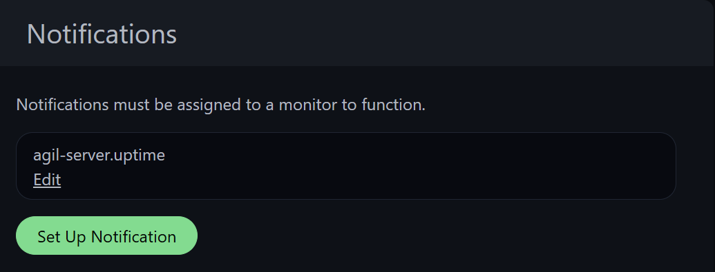 Uptime notification