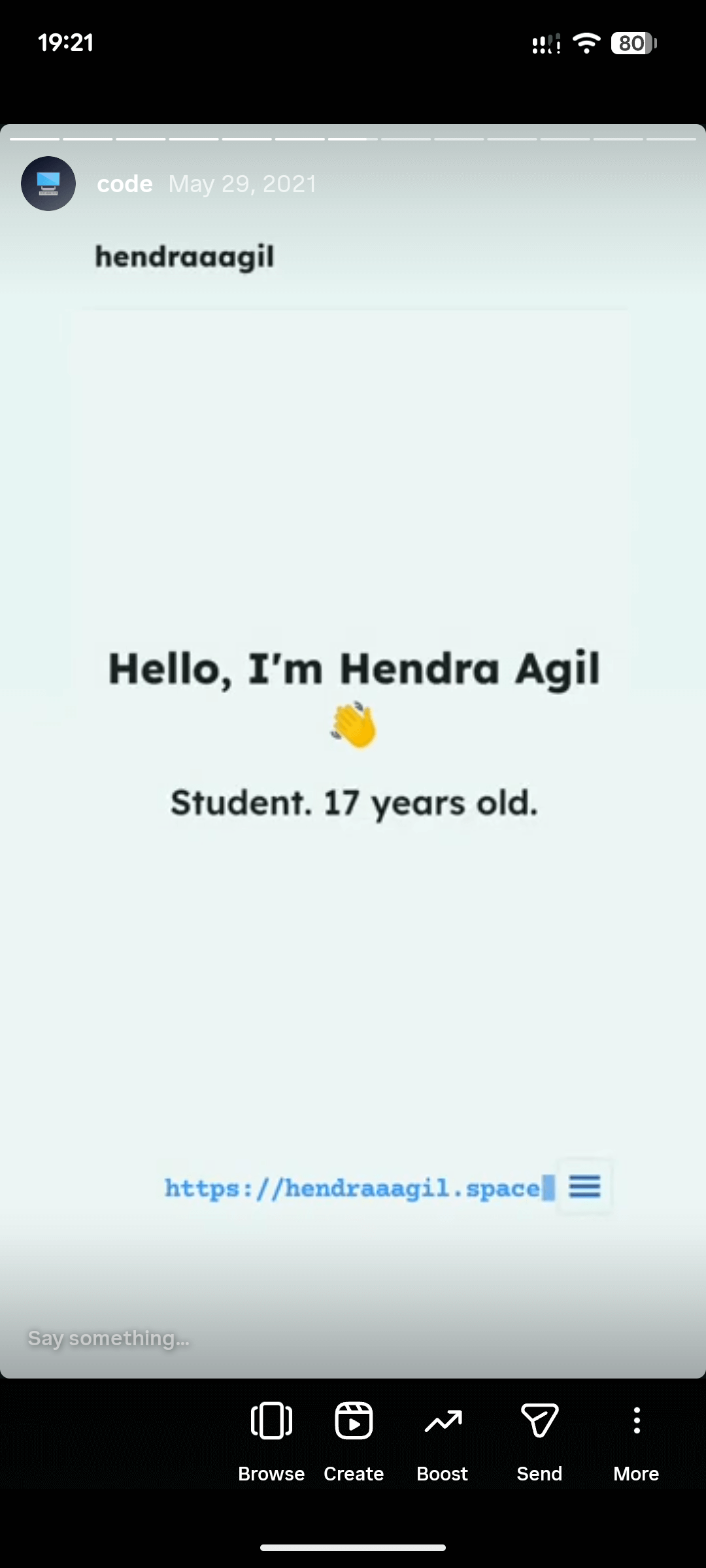 Personal website v1 & v2