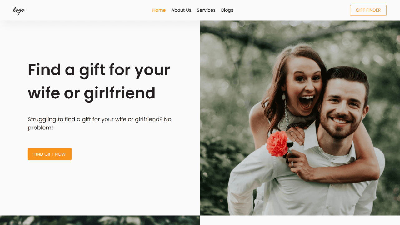 Gift Store Landing Page