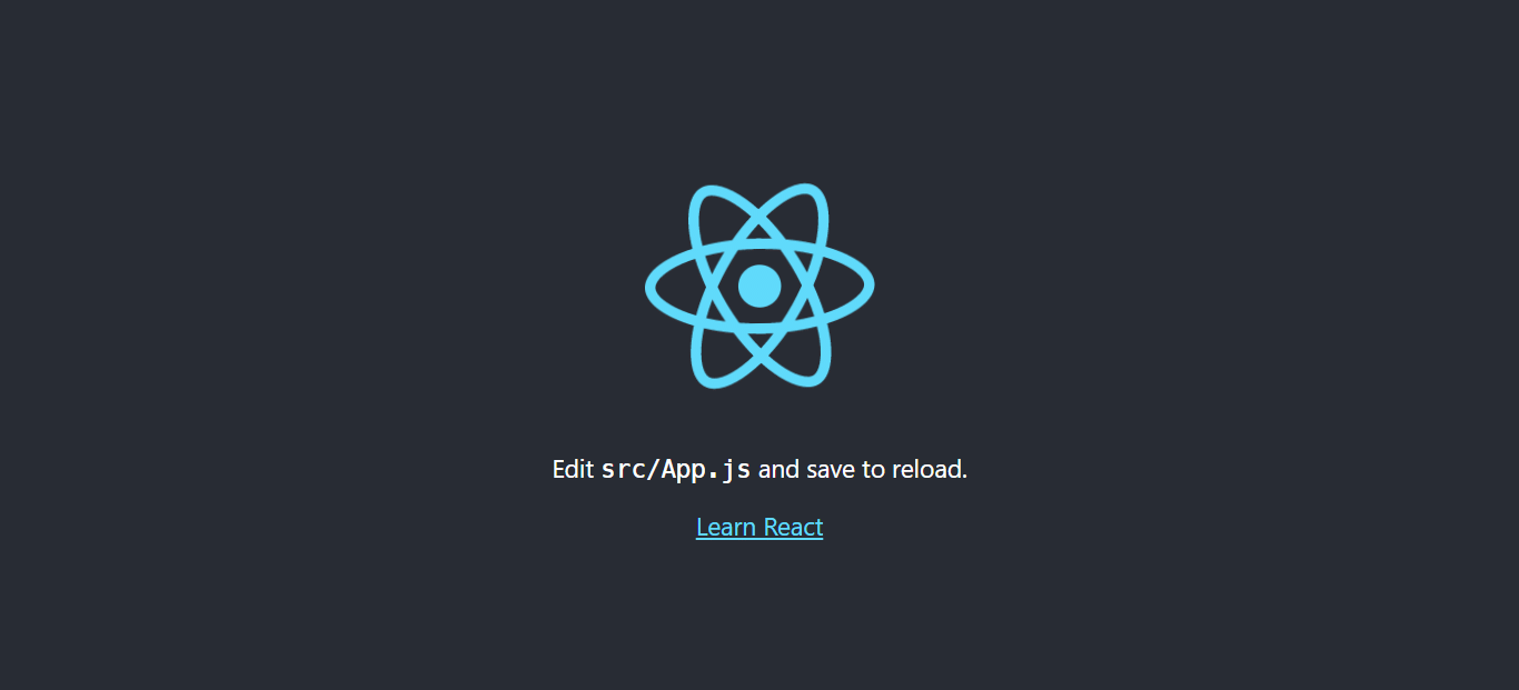React New Project Interface